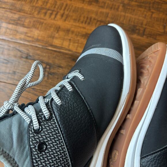 Athalonz Men’s Enve Spike-less Golf Shoe Black Steel Gray Sz 9 - Picture 6 of 11